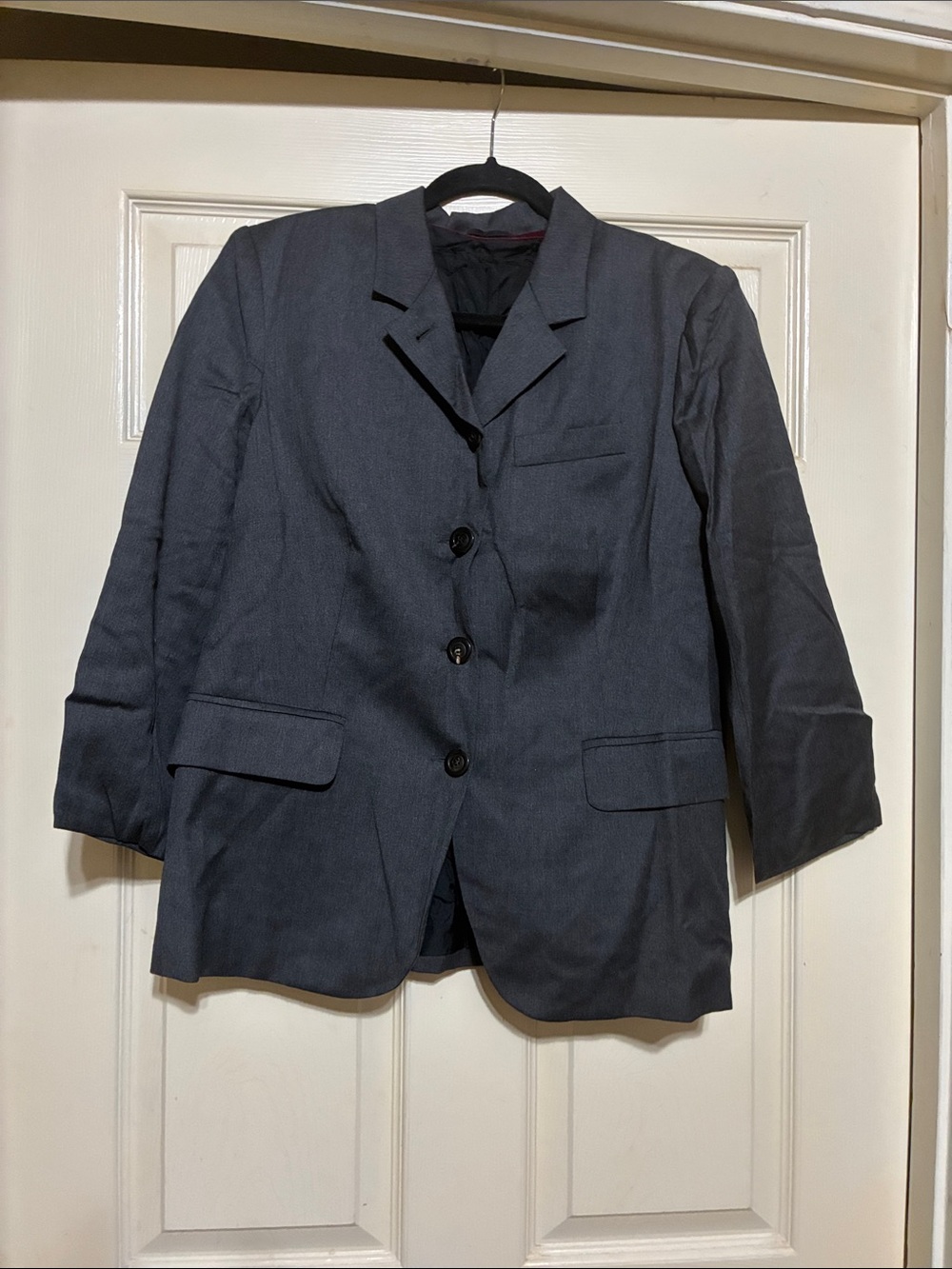 Luciano Barbera Charcoal Gray Women's Blazer